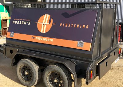 Trailer Vehicle Sign - Hudsons Plastering