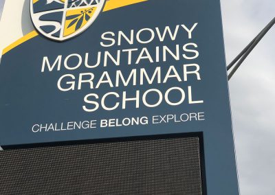 Outdoor Signage Repairs - Snowy Mountains Grammar School