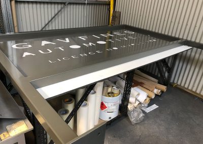 Powder Coated Sign - Gav Fines Automotive